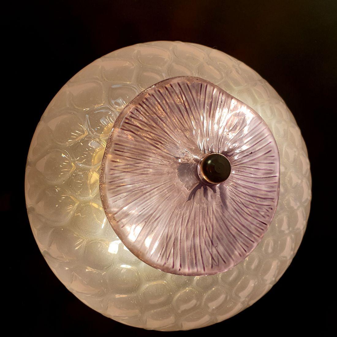 Paire d'appliques en verre de Murano brun en vente 1