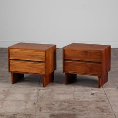 Pair of Brown Saltman Nightstands