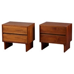 Pair of Brown Saltman Nightstands