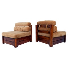 Vintage Pair of Broyhill Lenoir Lounge Chairs, Sofa, Mid Century Modern