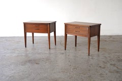 Pair of Broyhill Saga Mid-Century Modern Nightstands