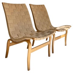 Pair of Bruno Mathsson Easychair "Eva", 1960s