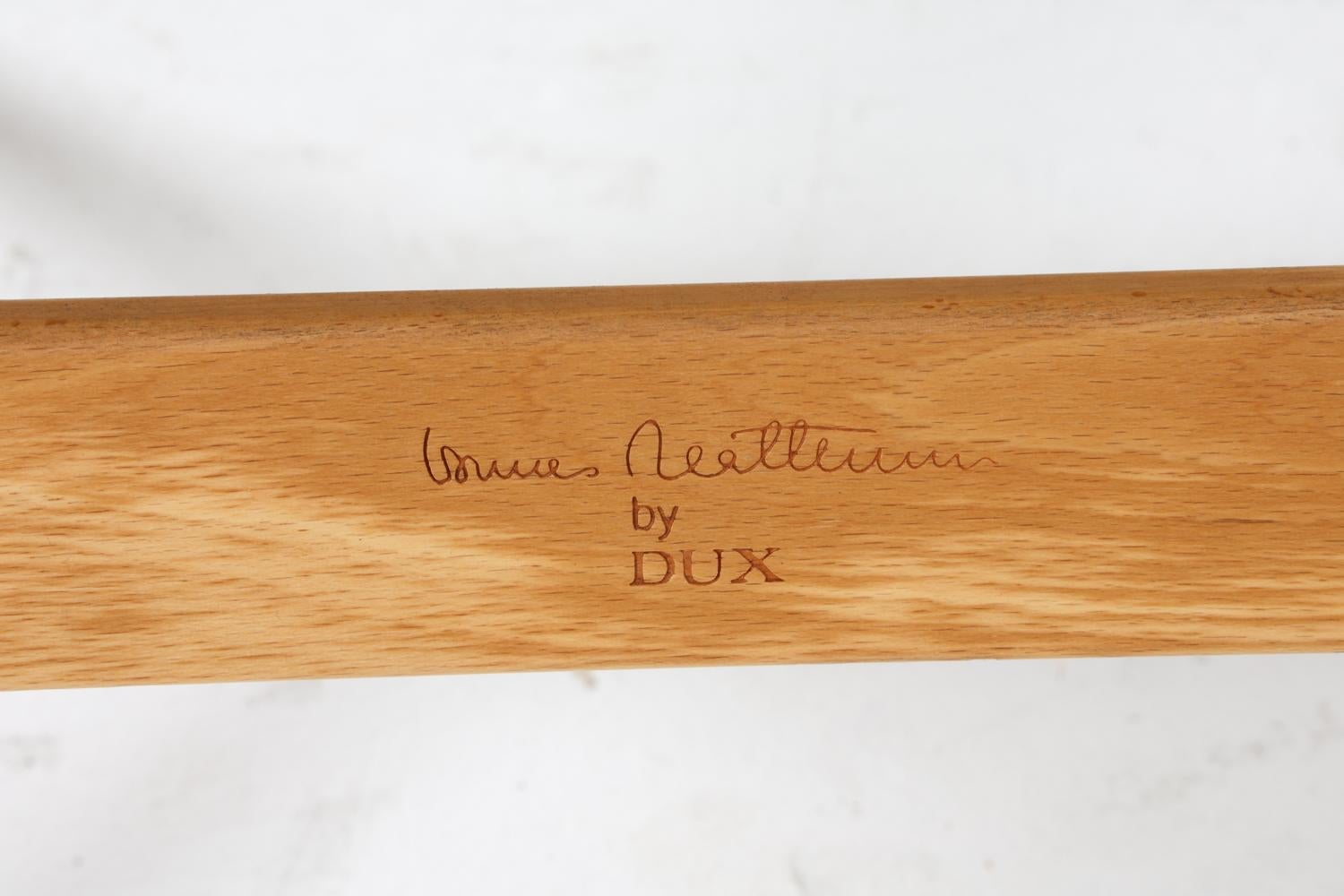 Coppia di sedie da salotto 'Eva' in faggio e pelle Bruno Mathsson per DUX C. 1970 in vendita 7