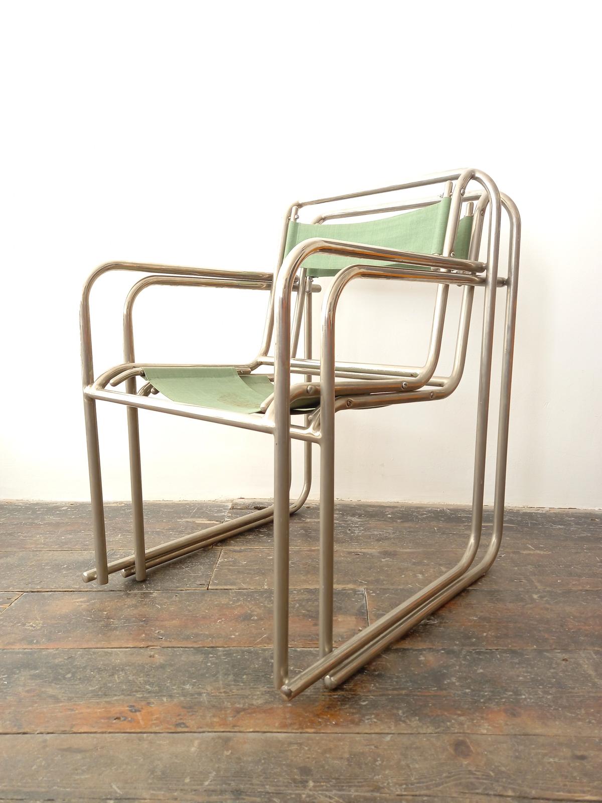 20th Century Pair of Bruno Pollak Bauhaus RP-7 Chairs for PEL Oldbury, 1932