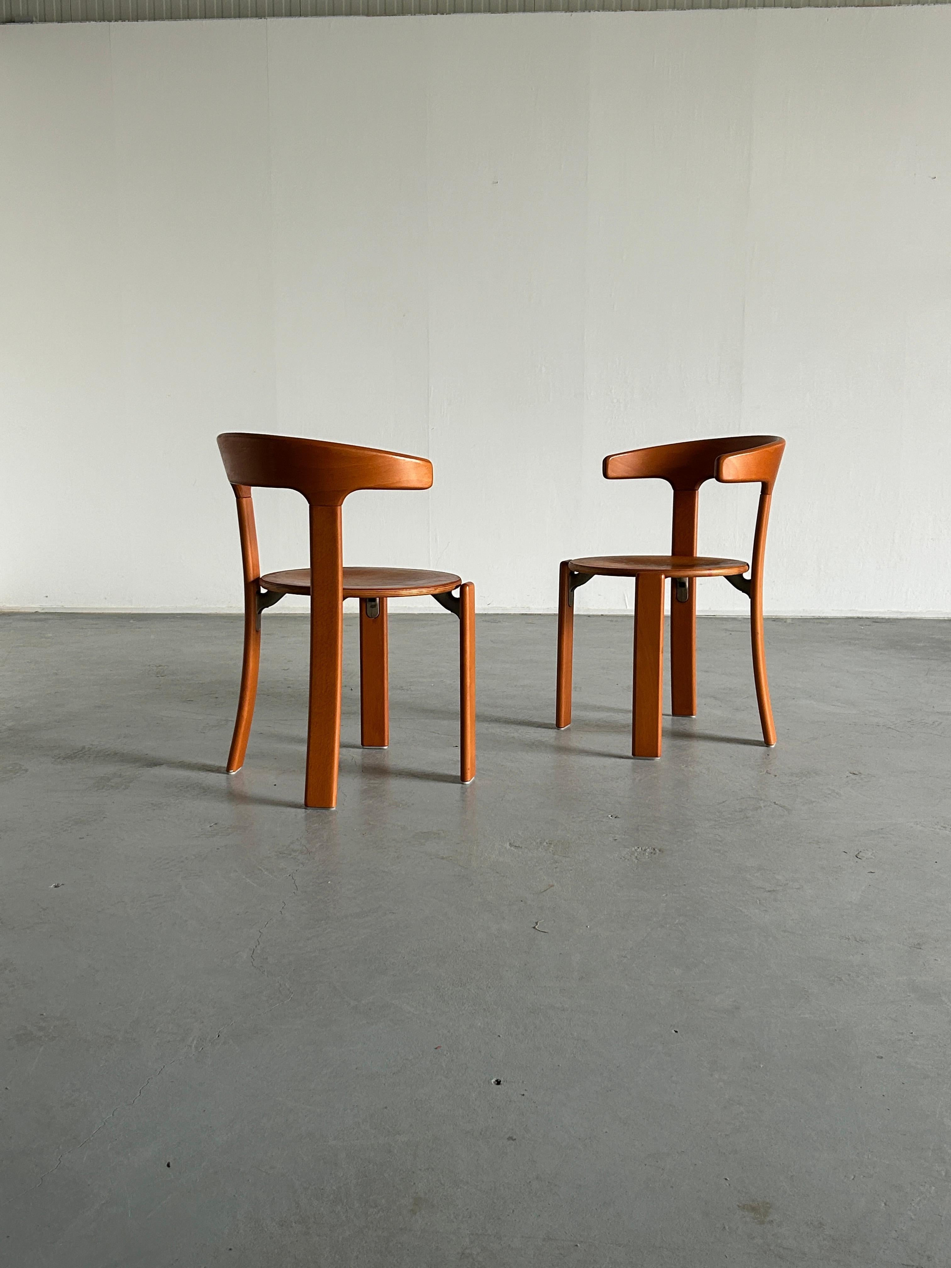 Pair of Bruno Rey Mid Century Stackable Chairs for Kusch & Co, 1990s Germany In Good Condition In Zagreb, HR