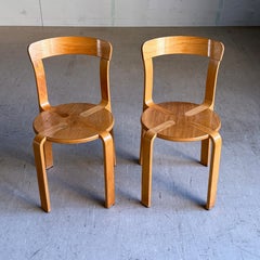 Paar stapelbarer Bruno Rey Esszimmerstühle für Dietiker, Schweiz, 1971