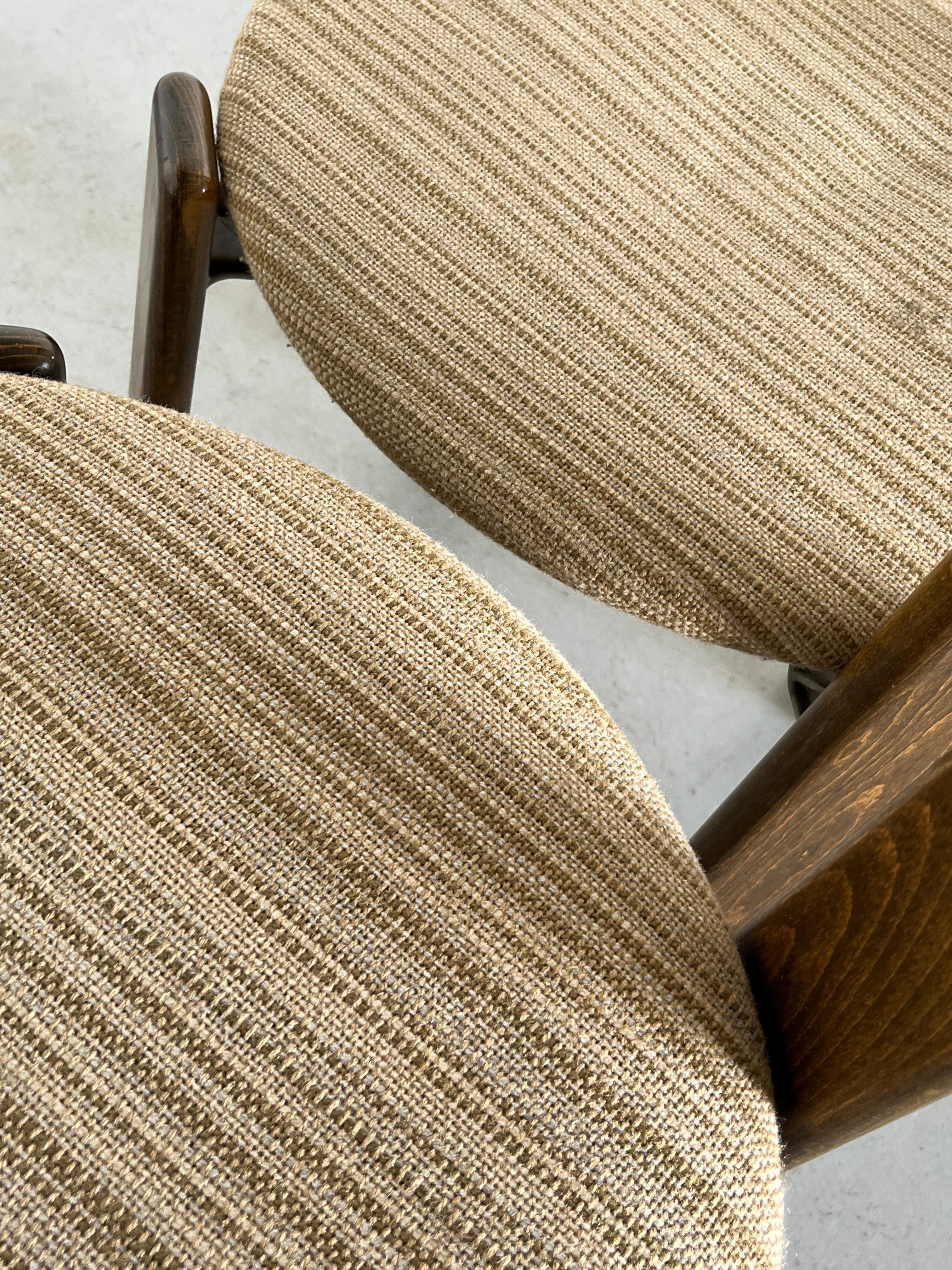 Pair of Bruno Rey Stackable Mid-Century Modern Dining Chairs for Kusch & Co, 90s 4