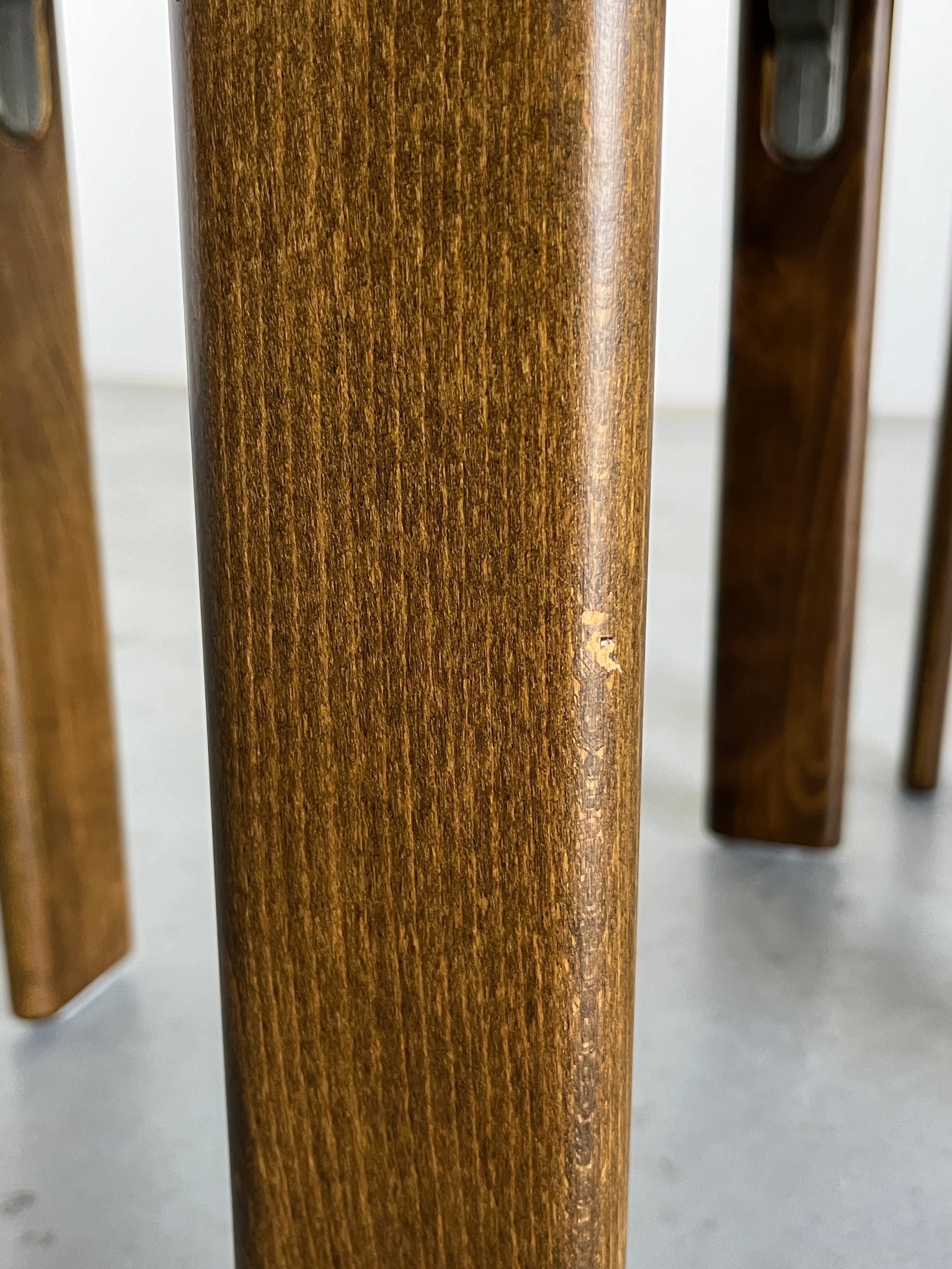 Pair of Bruno Rey Stackable Mid-Century Modern Dining Chairs for Kusch & Co, 90s 7