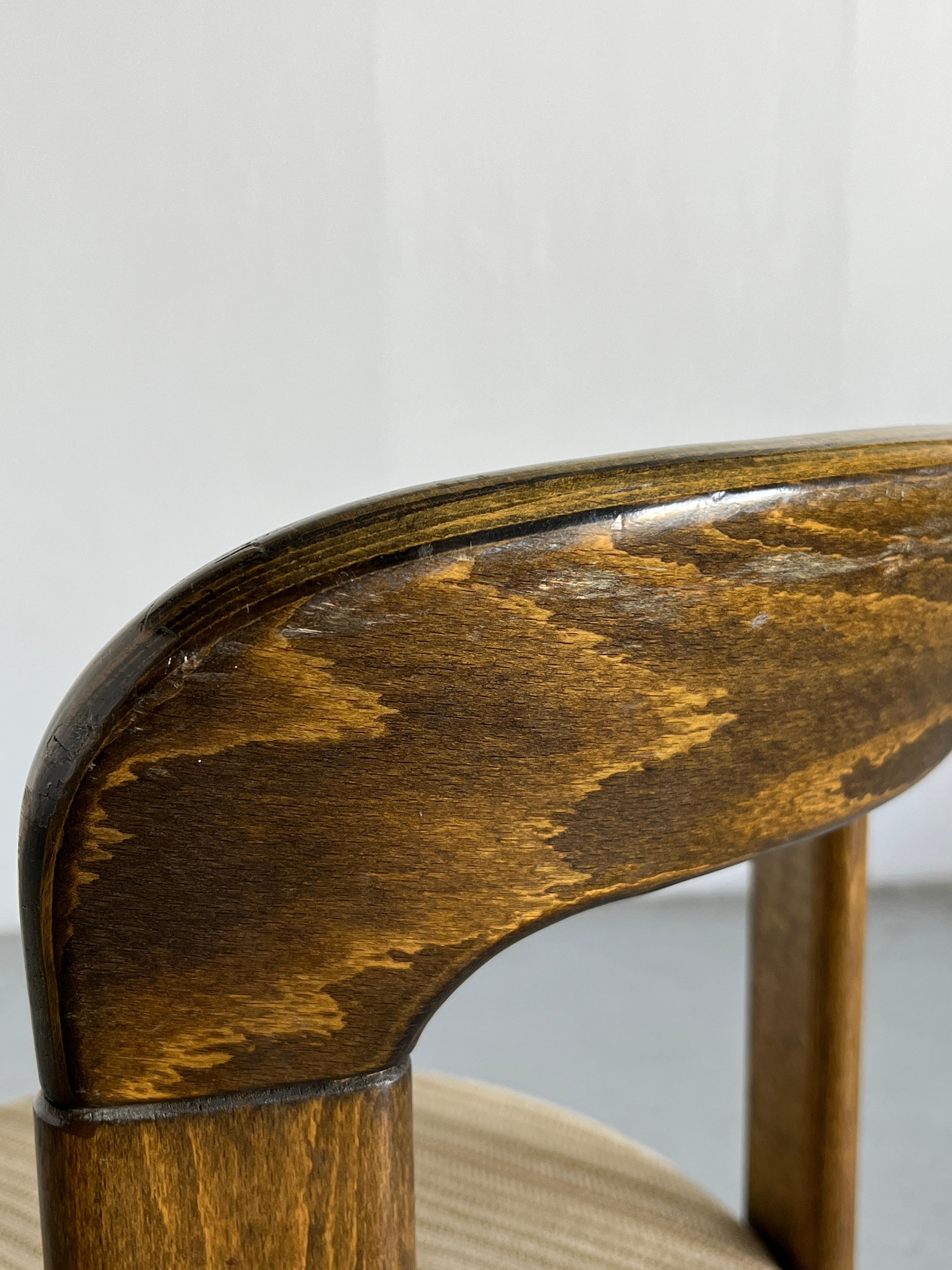 Pair of Bruno Rey Stackable Mid-Century Modern Dining Chairs for Kusch & Co, 90s 8