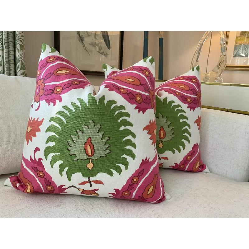 Mid-Century moderno Coppia di cuscini Brunschwig & Fils 