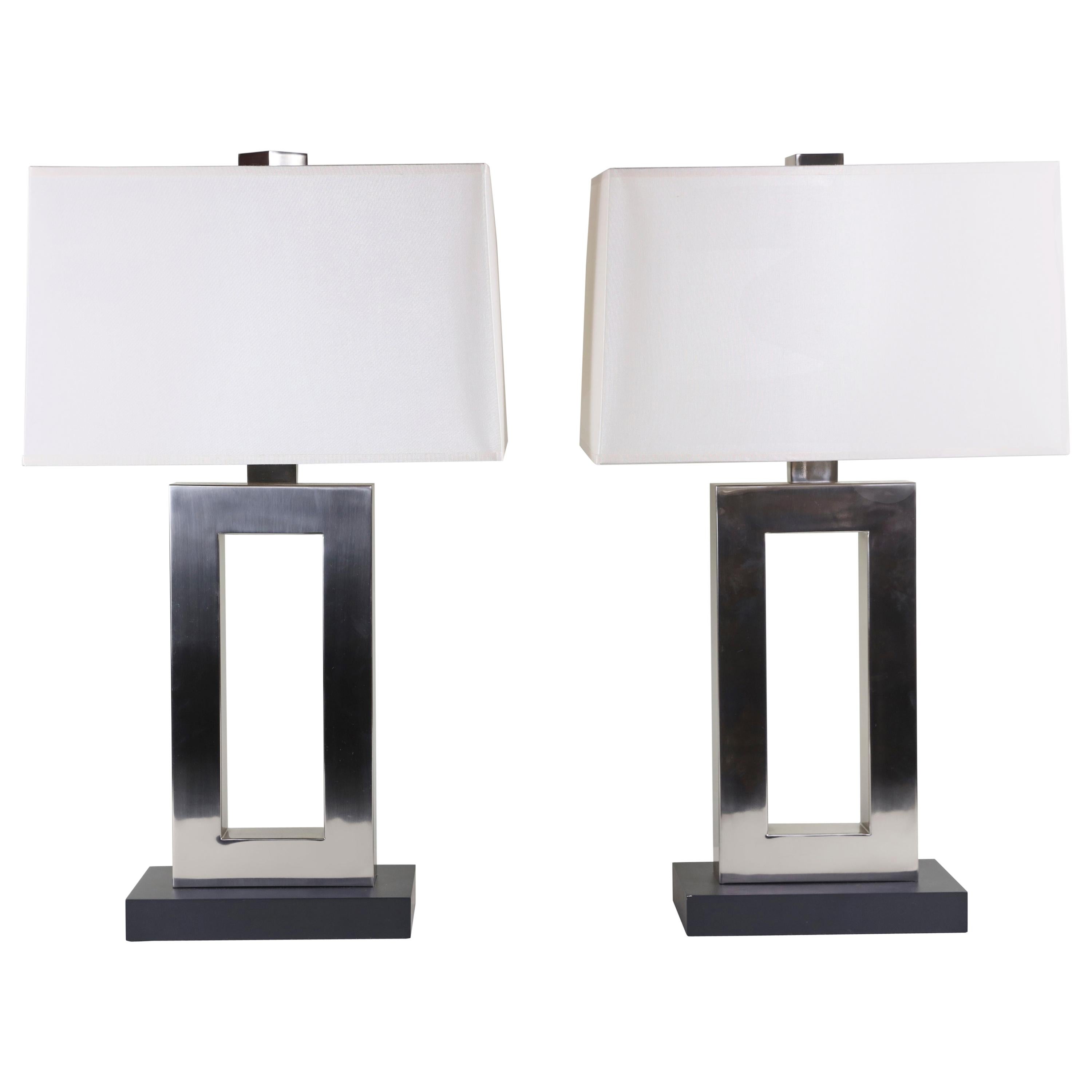 black and white lamp shades