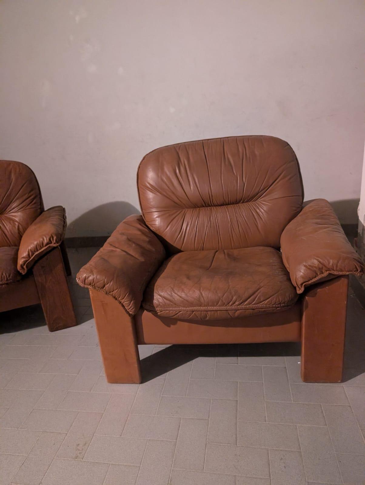 Paire de fauteuils brutalistes par Mobilgirgi, 1970 en vente 6