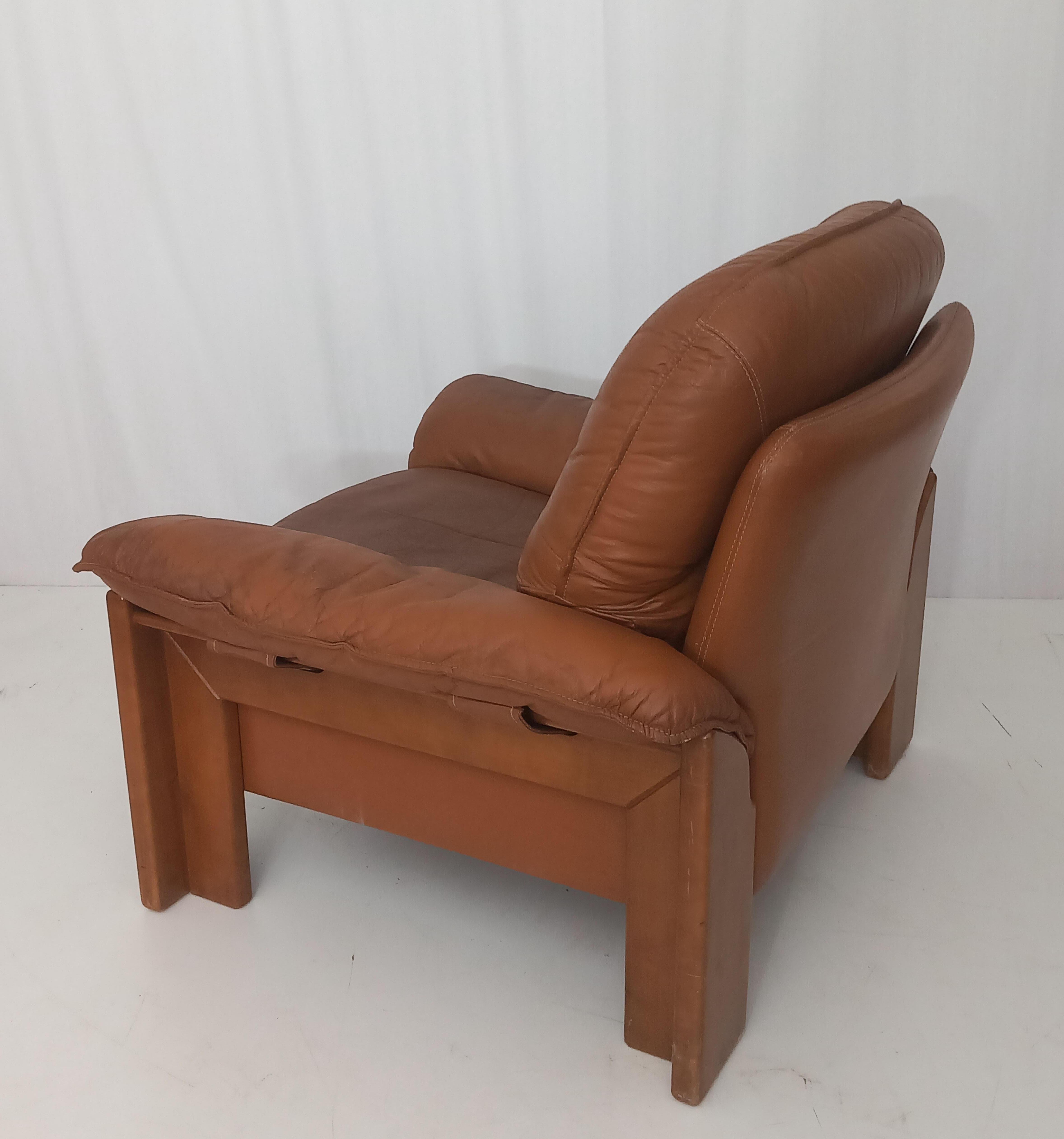 Pair of Brutalist Armchairs by Mobilgirgi, 1970s in vendita 10