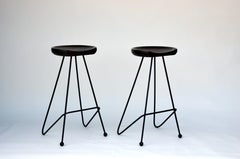 Pair of Brutalist Bar Stools