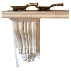 Pareja de candelabros Brutalistas de metal bronceado c.1960's