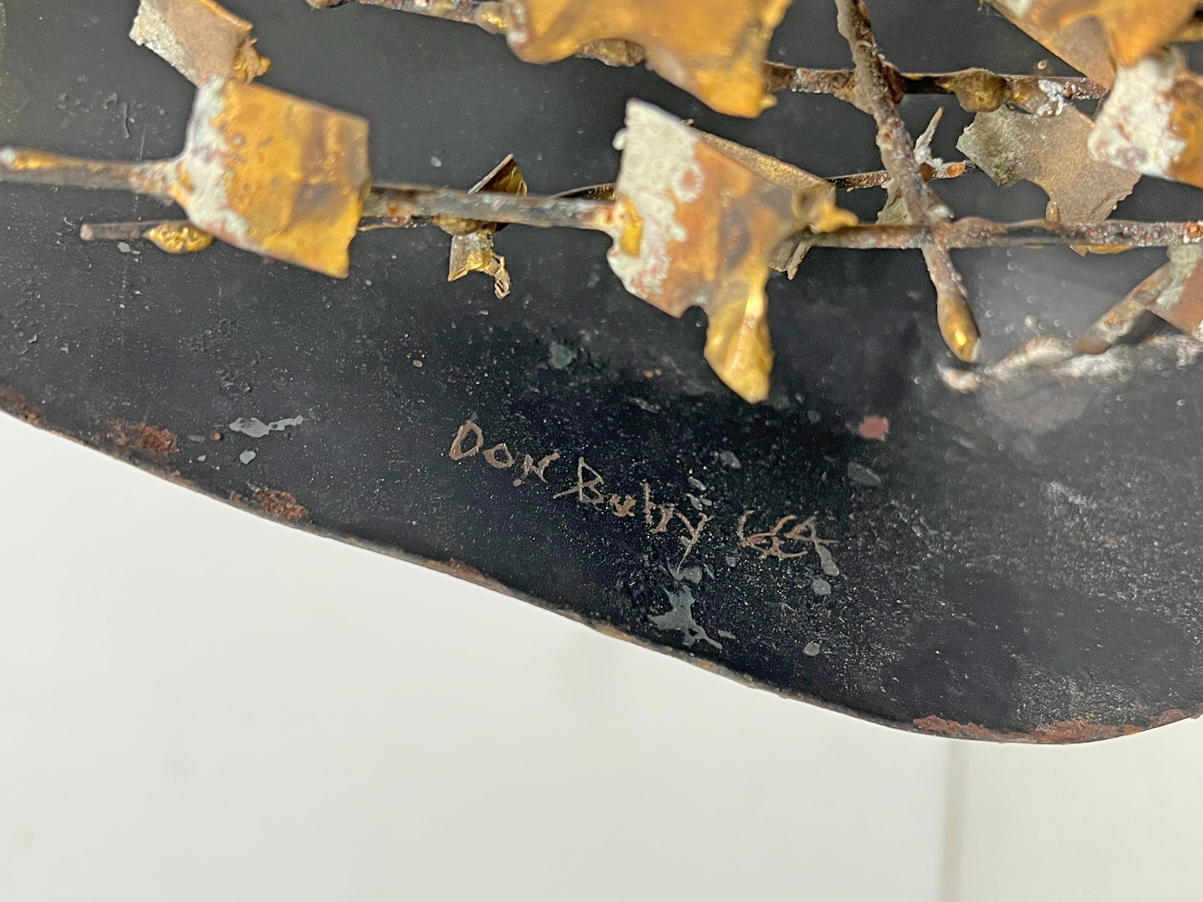 Pair of Brutalist Bronze Owl Sculptures by Don Budy, Circa 1960s For Sale 1