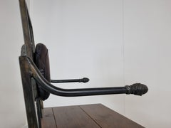 Pair of Brutalist Cast Metal Armchairs, 1970s