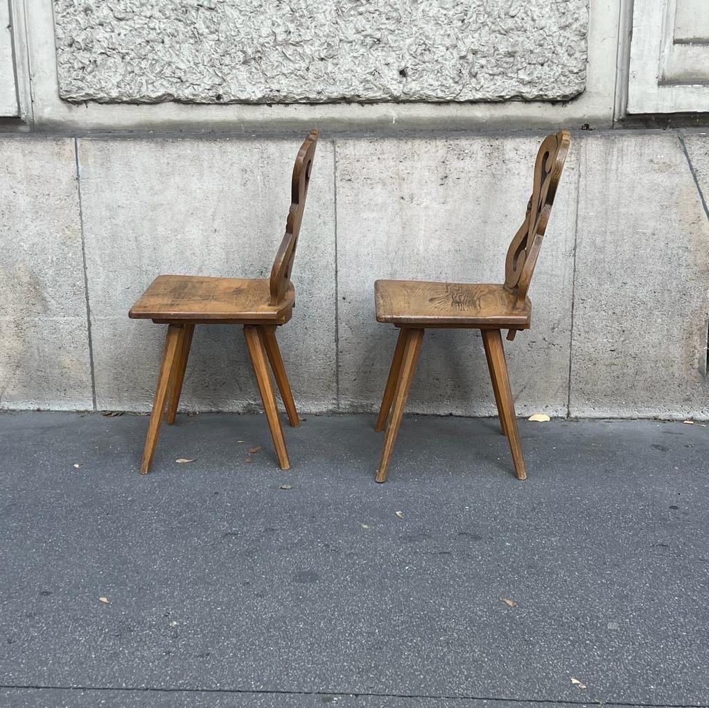 Brutalist Pair of brutalist chairs For Sale