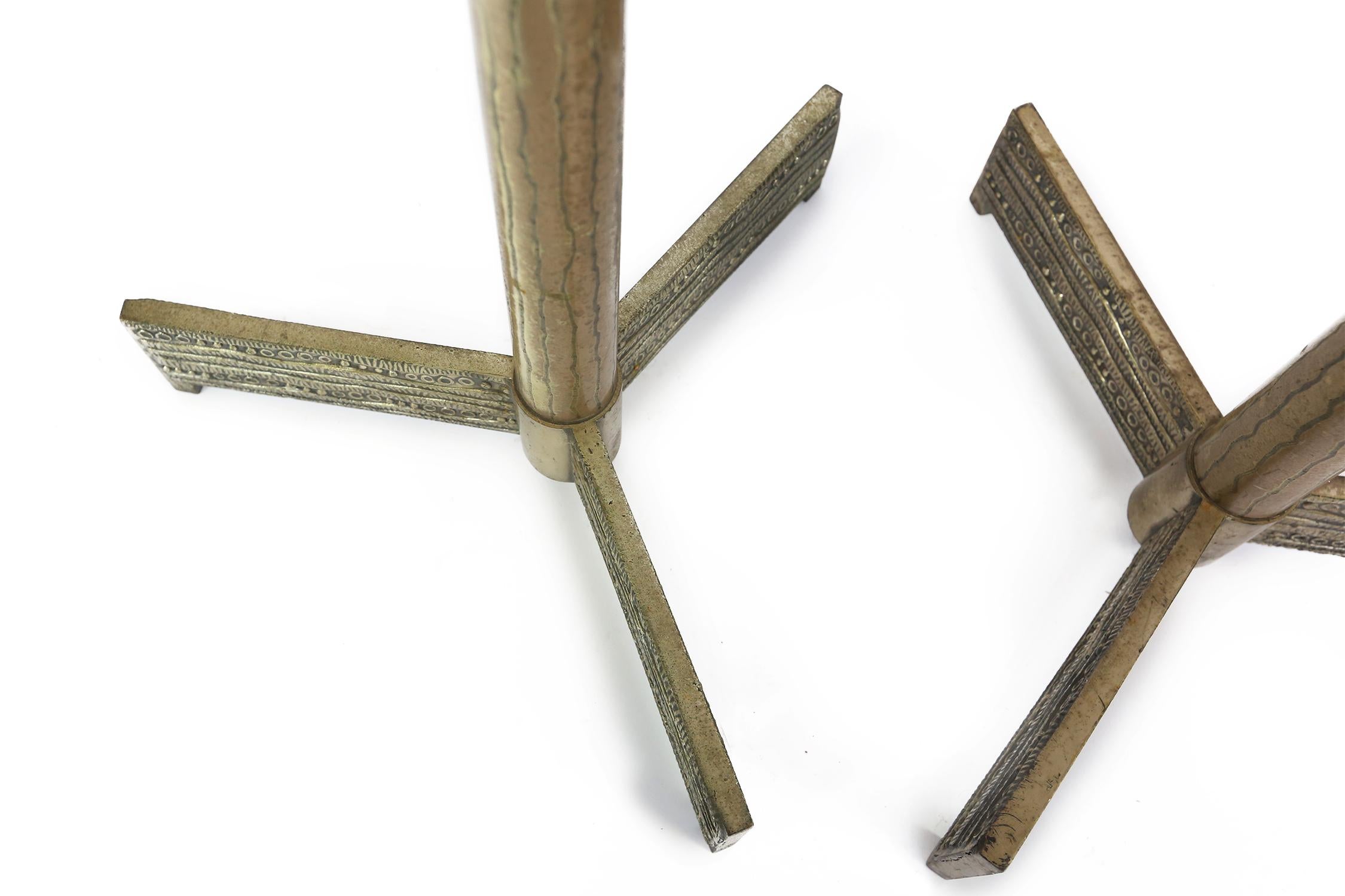 Pair of Brutalist Church Candleholders, Attributed to Willy Luyckx Belgium 1970s 2