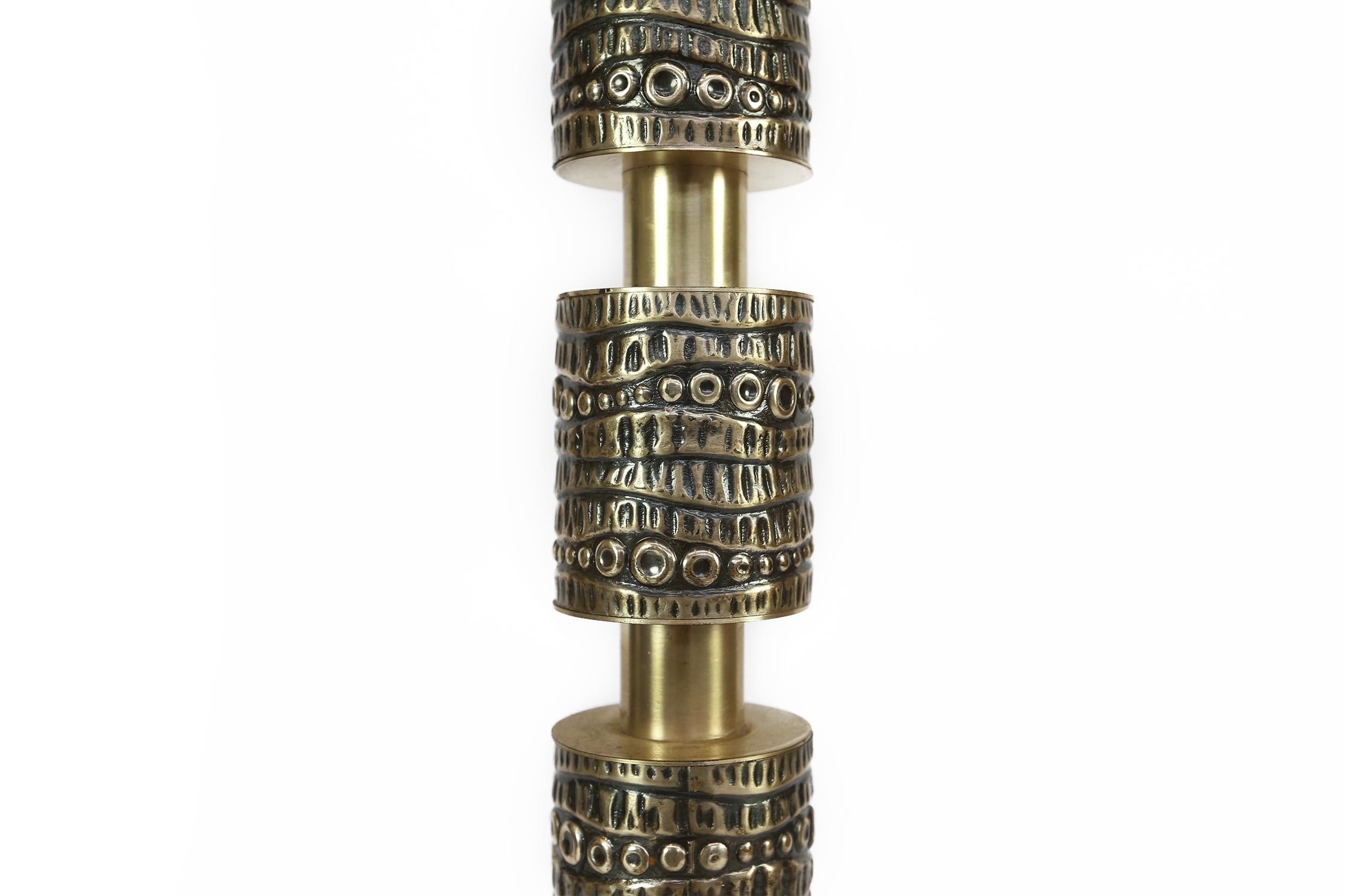 Pair of Brutalist Church Candleholders, Attributed to Willy Luyckx Belgium 1970s 3
