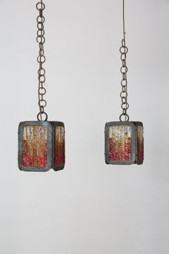 Colgantes brutalistas de Albano Poli para Poliarte.