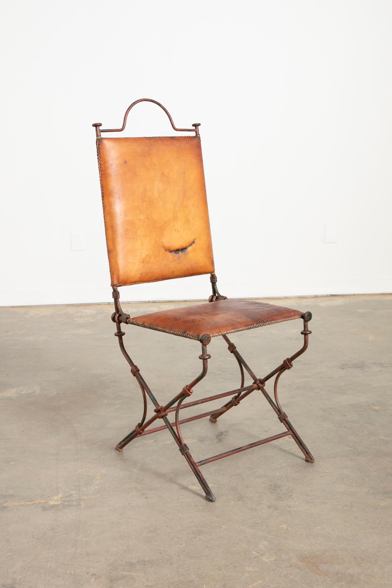 Pair of Brutalist Ilana Goor attributed Chairs in vendita 5