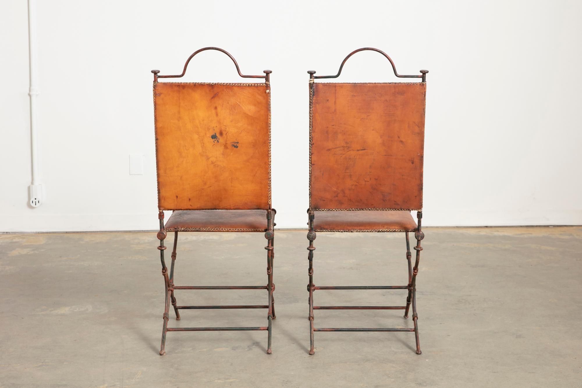 Pair of Brutalist Ilana Goor attributed Chairs in vendita 9