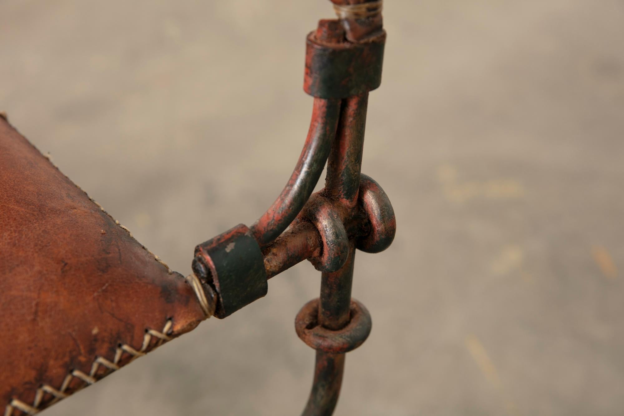 Americano Pair of Brutalist Ilana Goor attributed Chairs in vendita