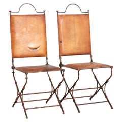 Pair of Brutalist Ilana Goor attributed Chairs