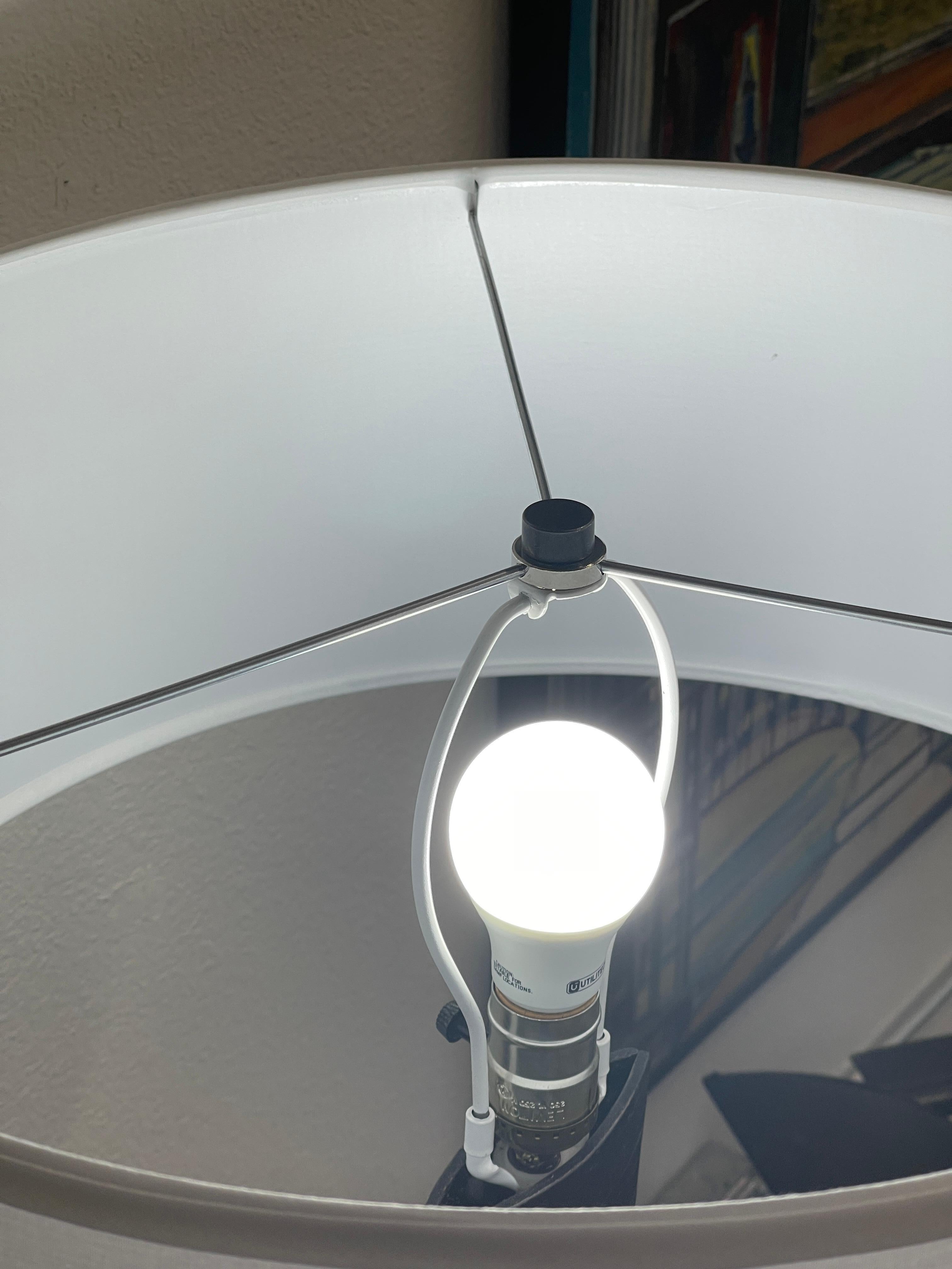 Pair of Brutalist Iron Lamps Morrison Custom Lighting For Sale 6