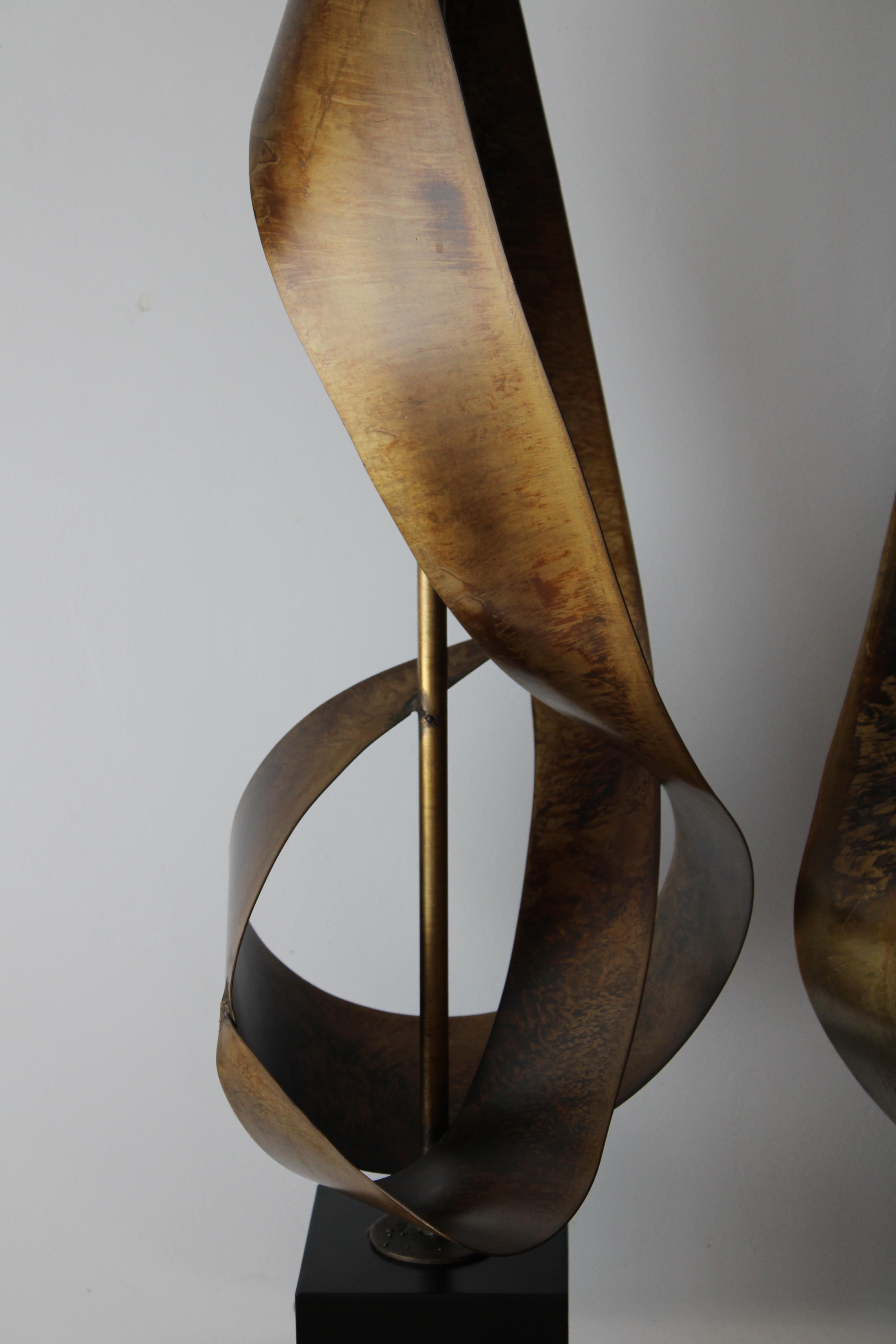 American Pair of Brutalist Lamps by Richard Barr and Harold Weiss for the Laurel Lamp Co