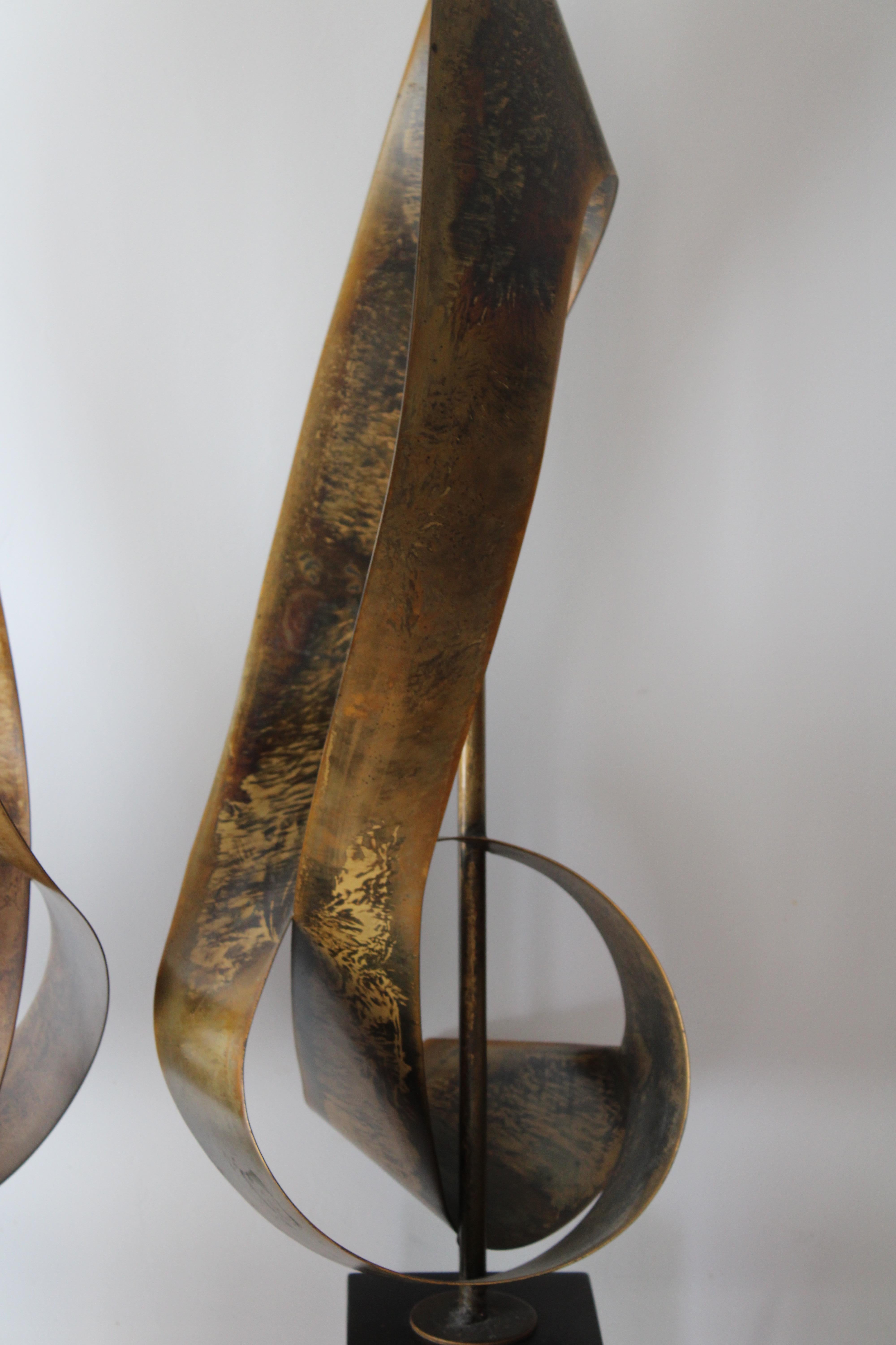 Mid-20th Century Pair of Brutalist Lamps by Richard Barr and Harold Weiss for the Laurel Lamp Co For Sale