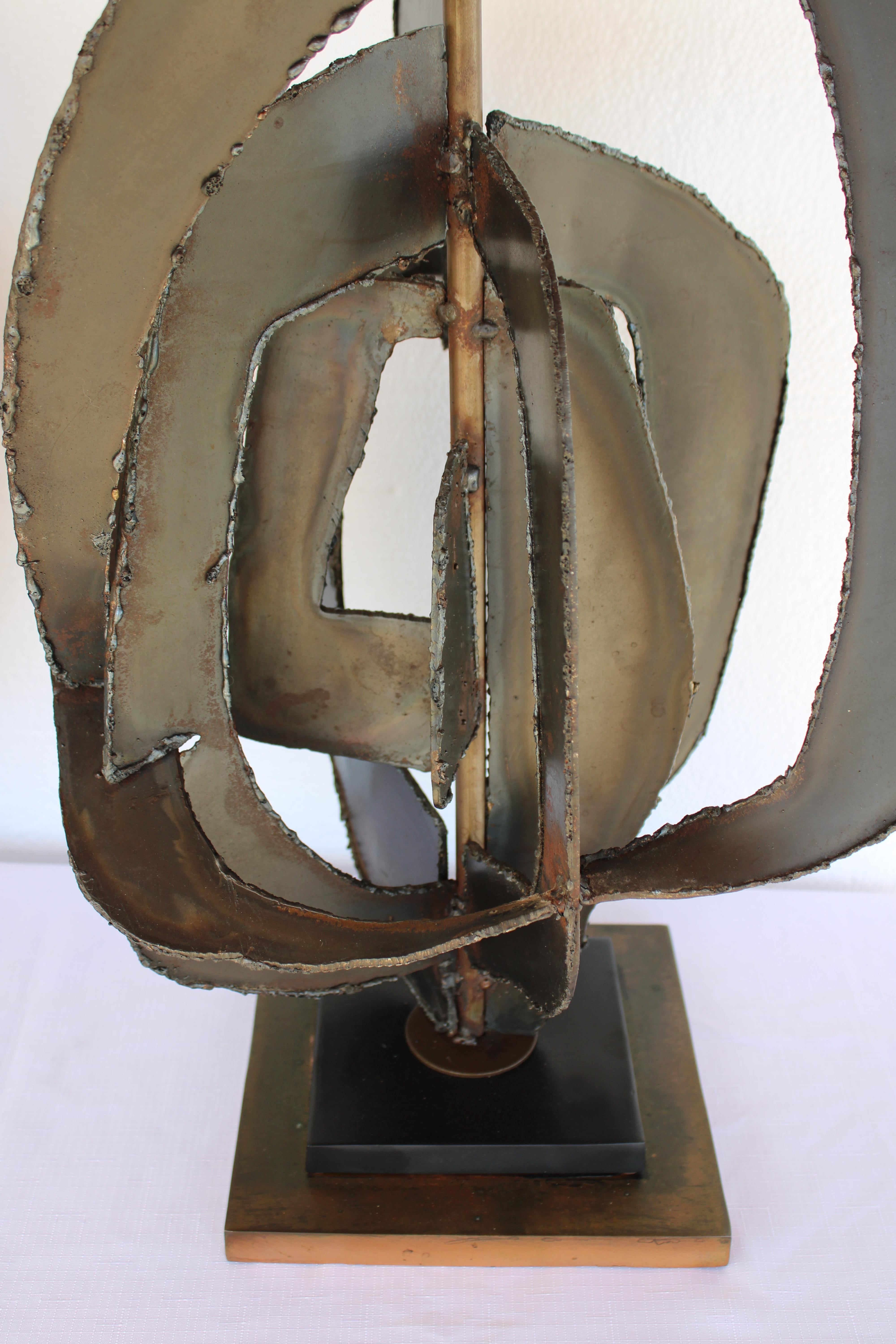 Mid-20th Century Pair of Brutalist Lamps by Richard Barr for the Laurel Lamp Co.