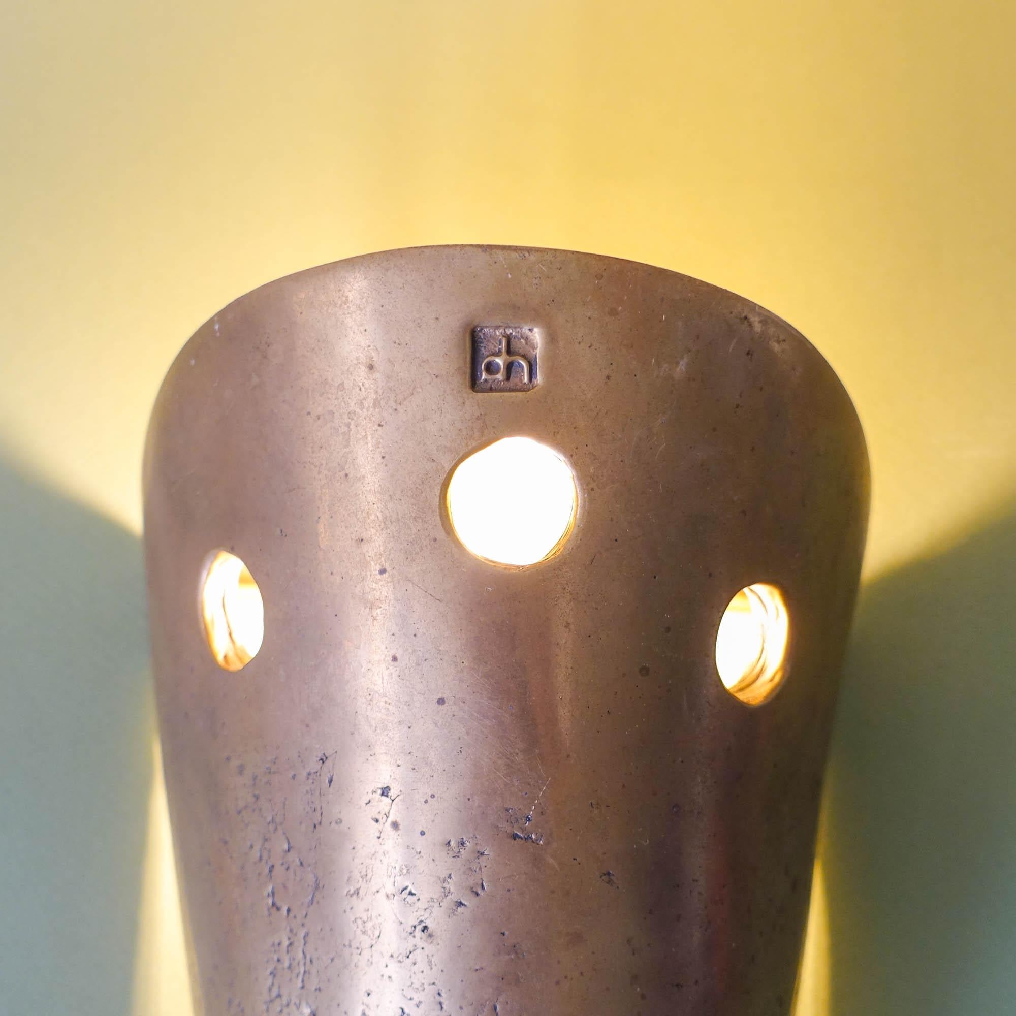 Pair of Brutalist Sconces by David Marshall, 1980's 3