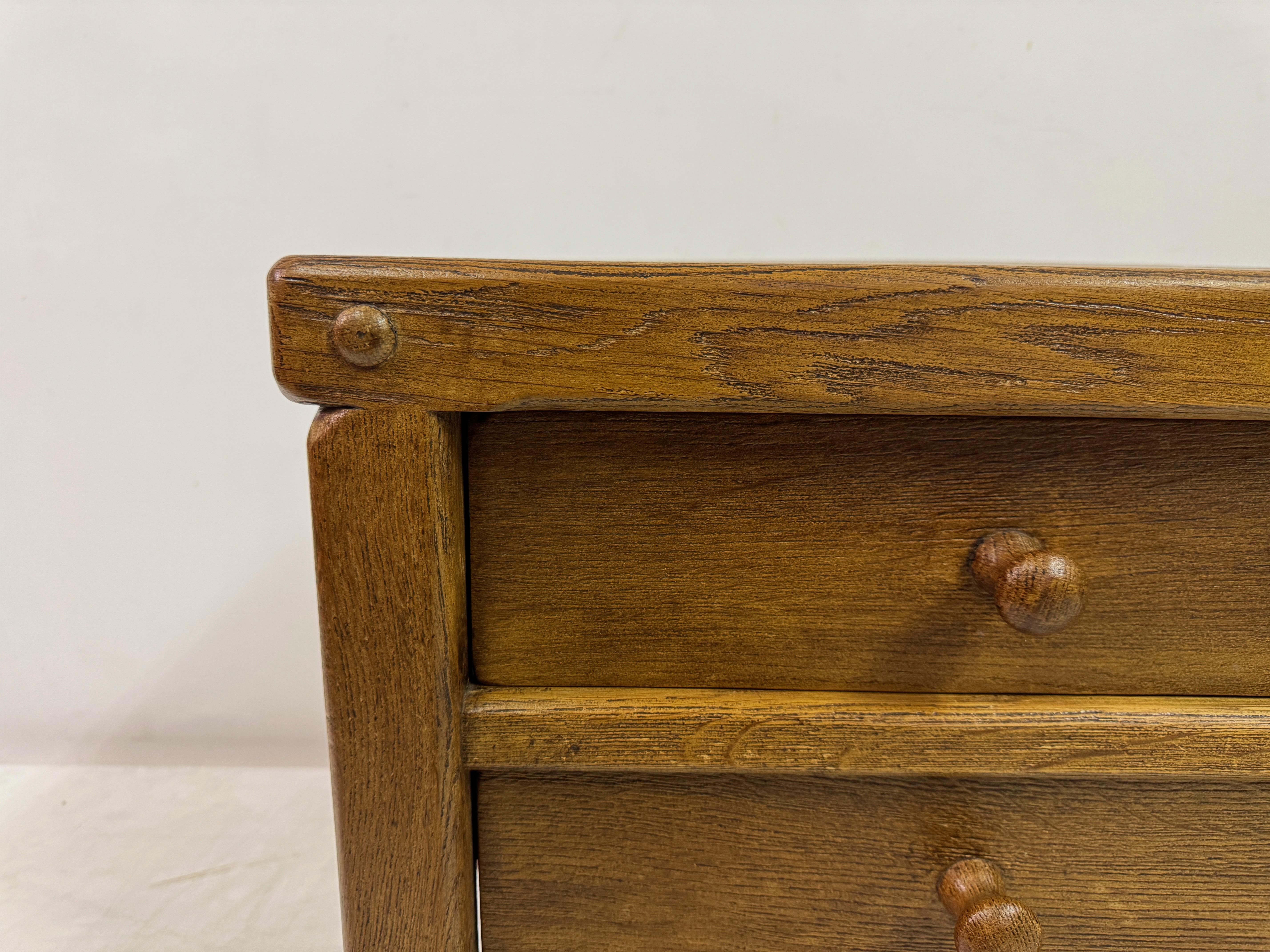 Pair of Brutalist Style Bedside Tables or Nightstands For Sale 2