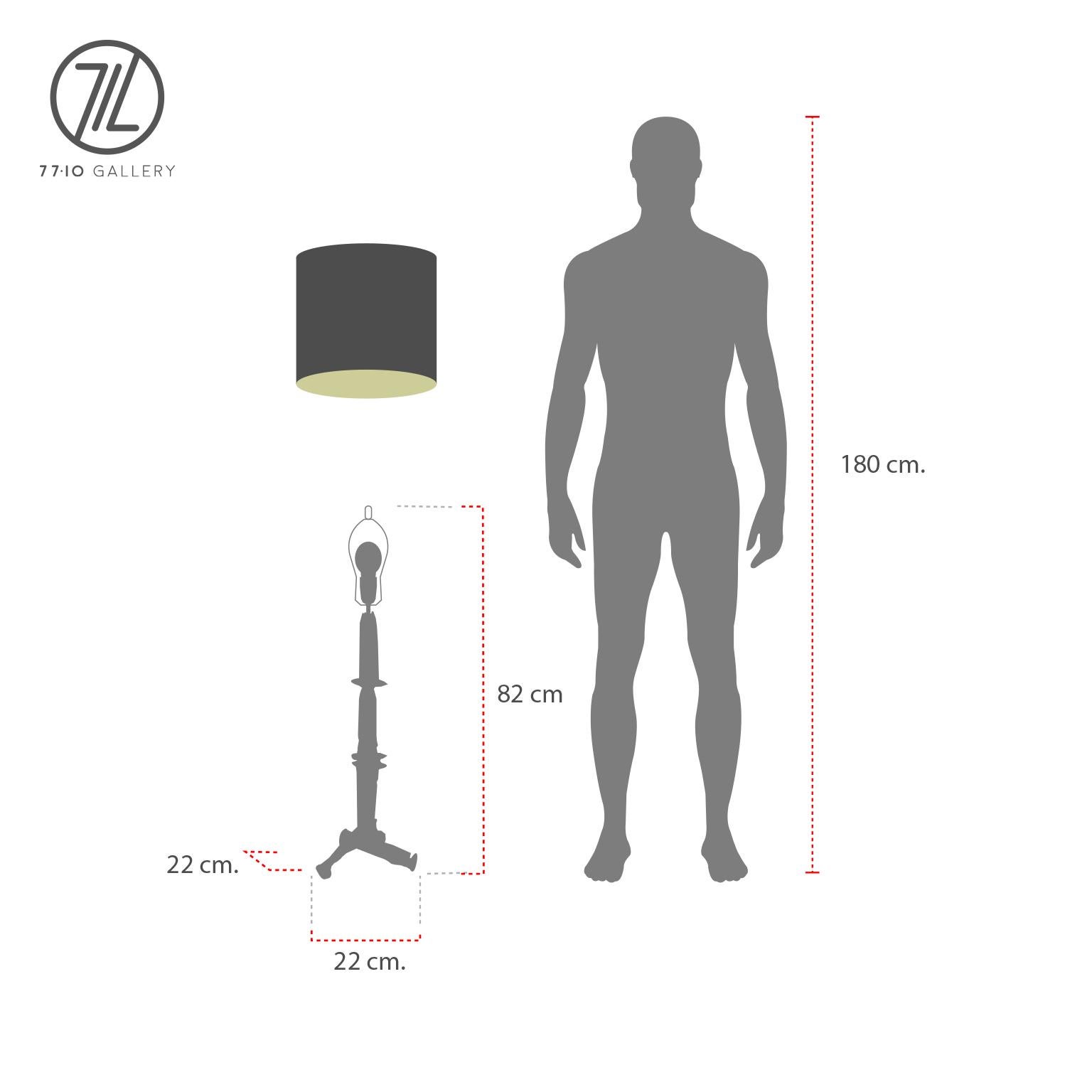 Milieu du XXe siècle Paire de lampes de table brutalistes en fer en vente