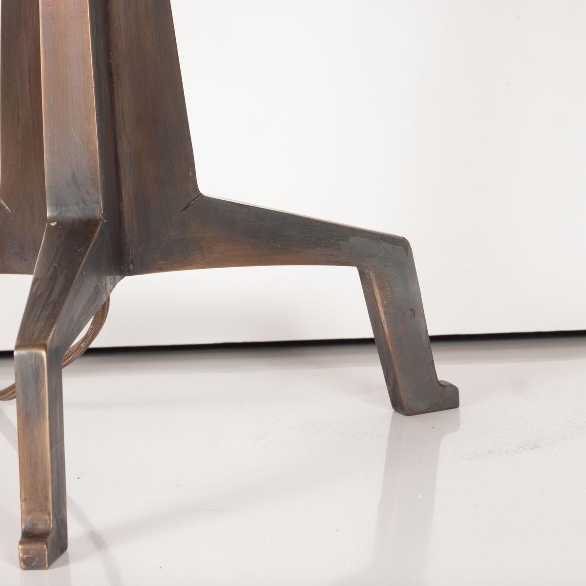 Paire de lampes tripodes brutalistes de Marcelo Bessa en vente 5