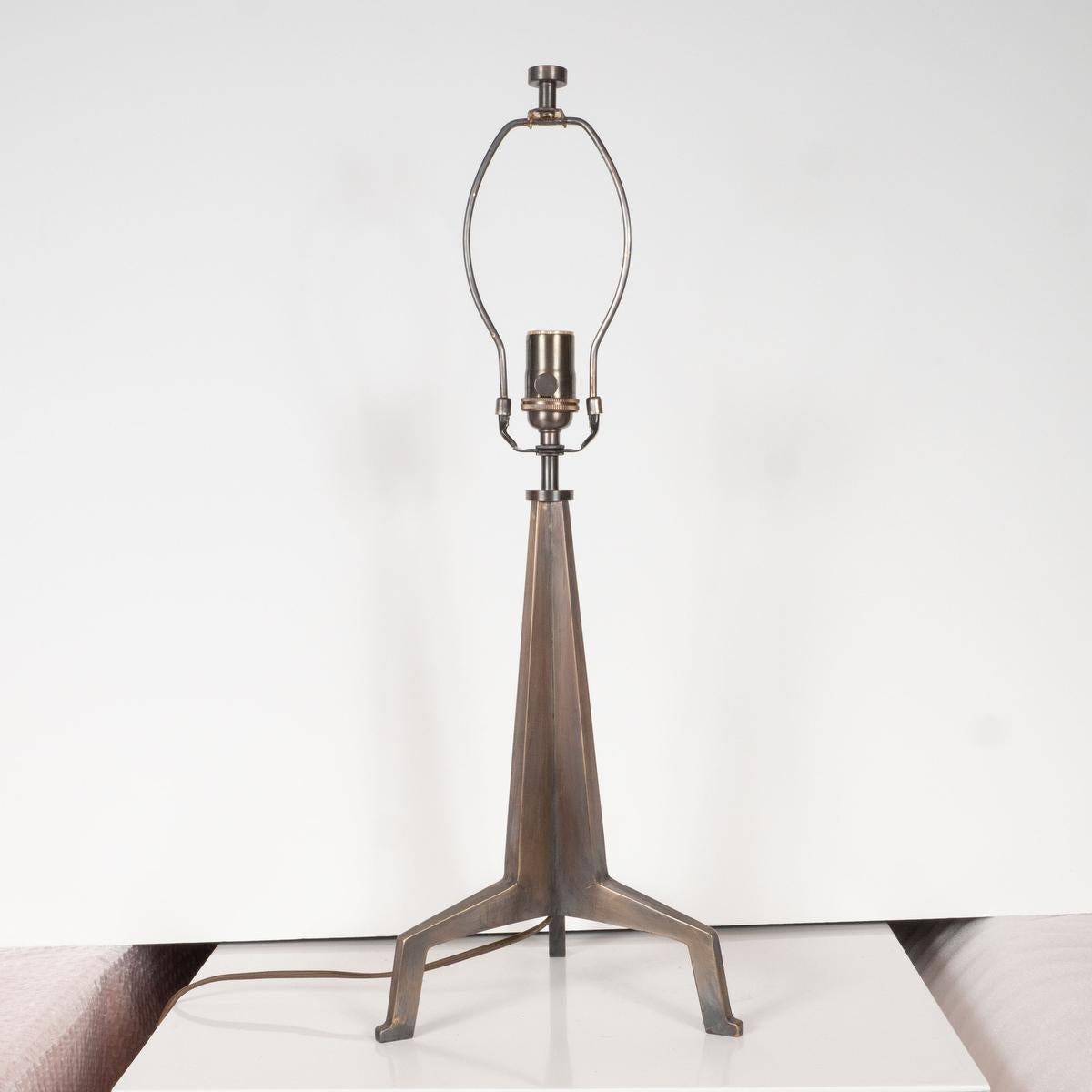 Contemporary Pair of Brutalist Tripod Lamps by Marcelo Bessa For Sale