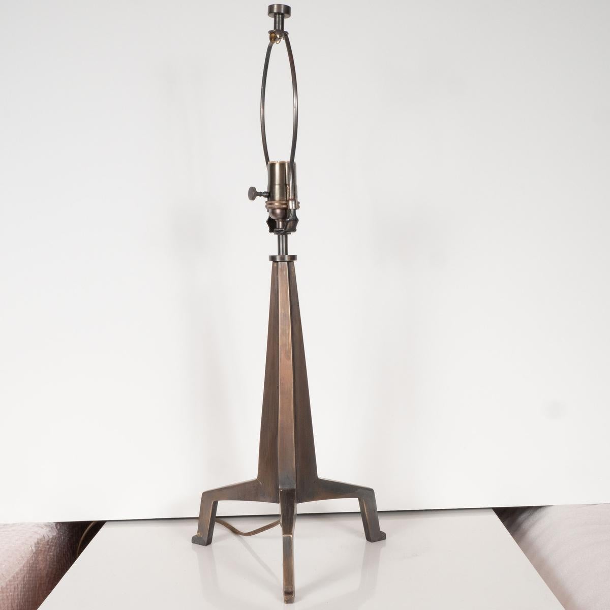Pair of Brutalist Tripod Lamps by Marcelo Bessa For Sale 2