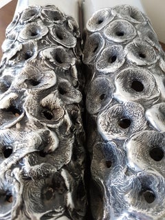 Pareja de lámparas de sobremesa Brutalistas Willy Luyckx, años 70