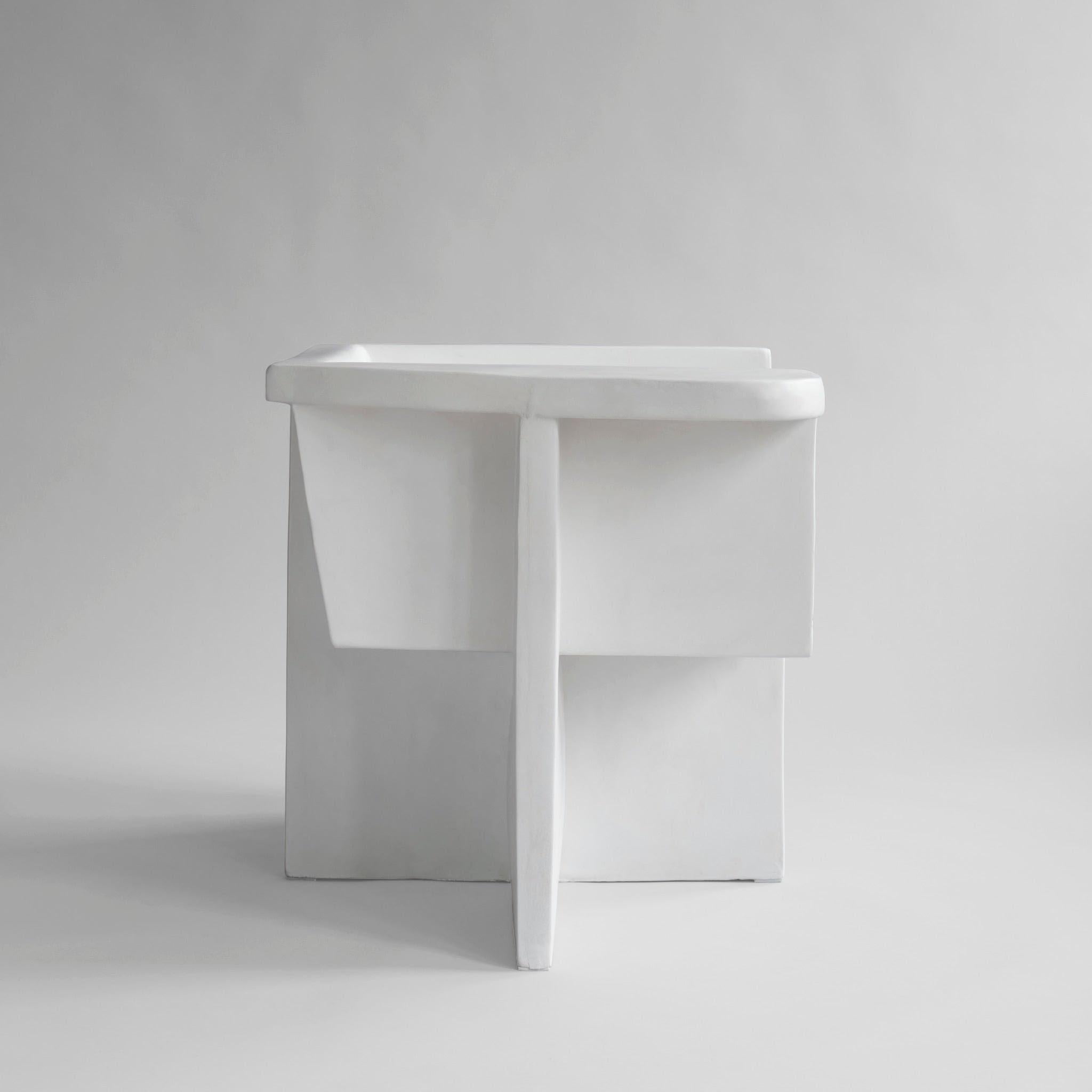 Pareja de Sillones Estilo Brutus, Contemporáneos, Blanco Hueso, Fibra de Hormigón. Brutalista en venta