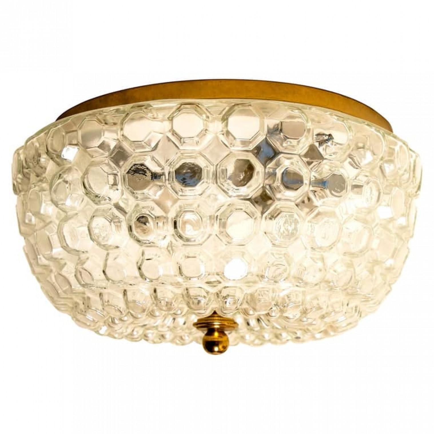 Mid-Century Modern Pair of Bubble Flush Mounts/Wall Sconces by Limburg, 1960s For Sale