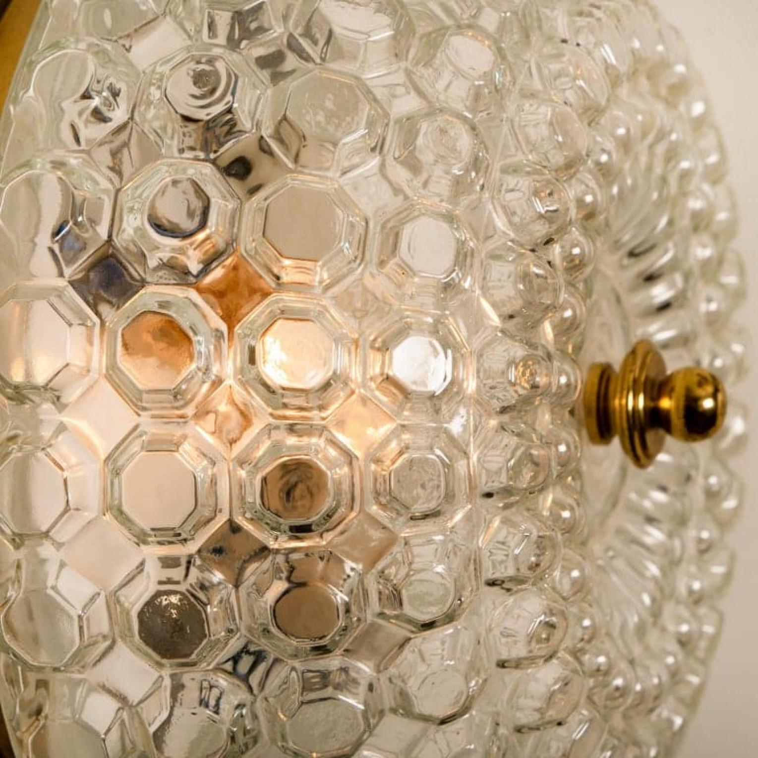 German Pair of Bubble Flush Mounts/Wall Sconces by Limburg, 1960s For Sale