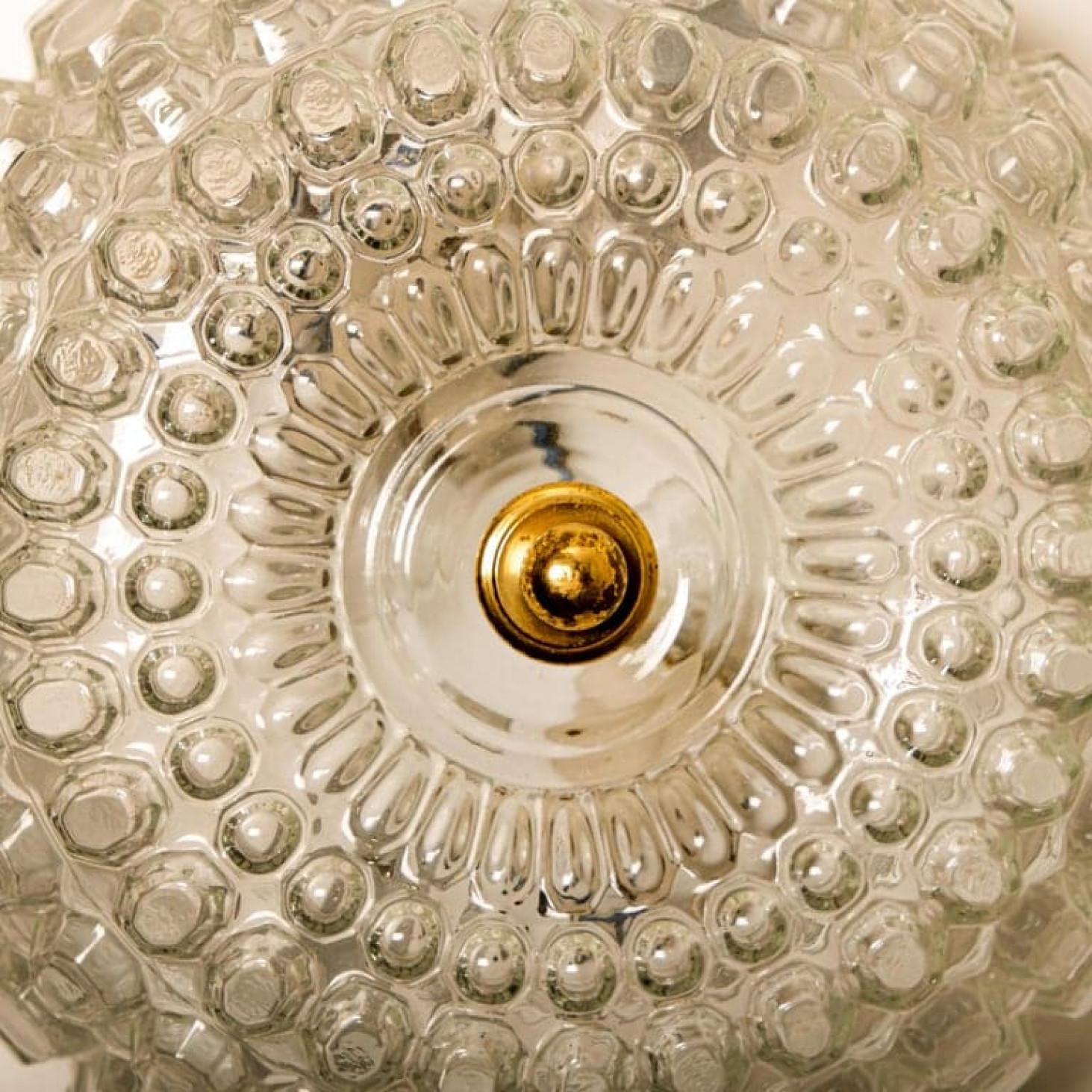 Mid-20th Century Pair of Bubble Flush Mounts/Wall Sconces by Limburg, 1960s For Sale