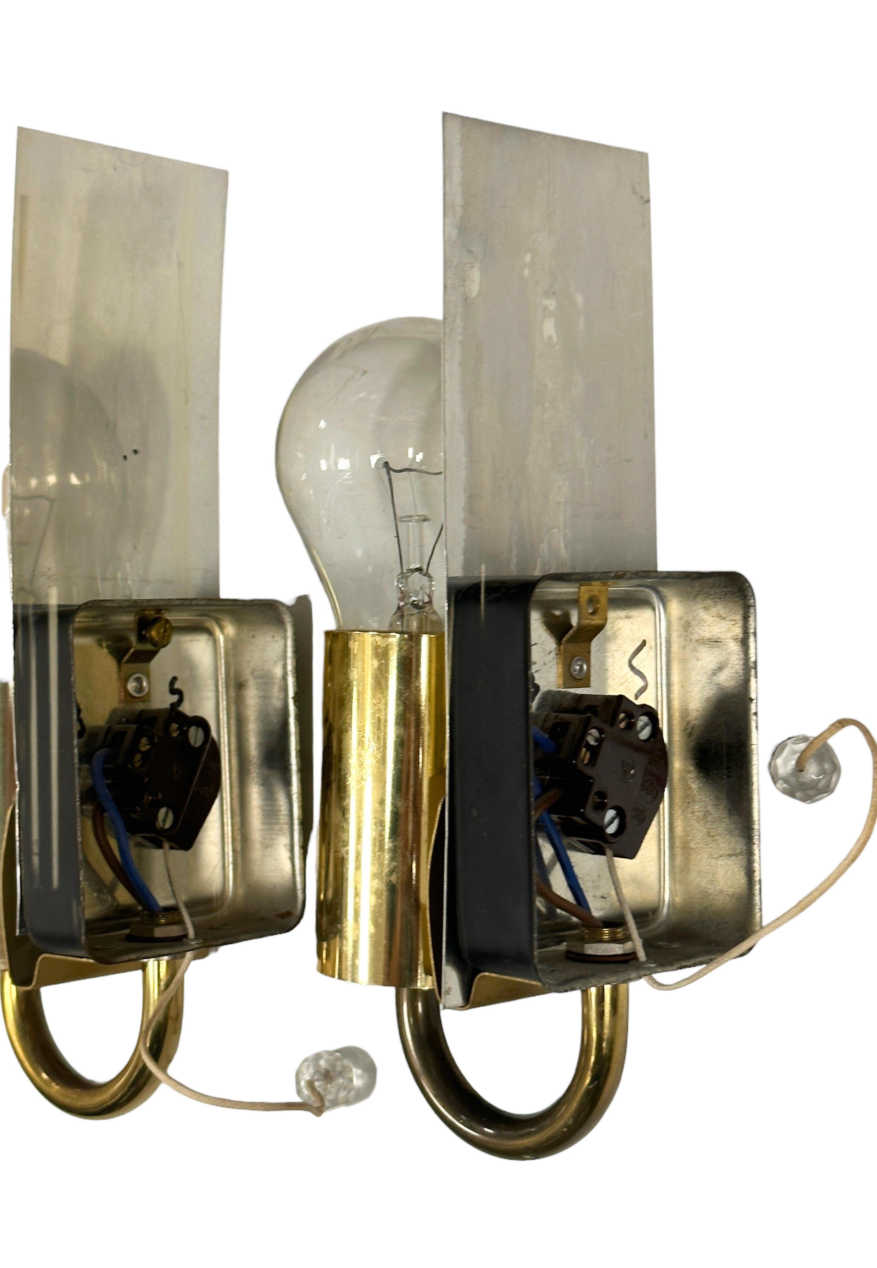 Pair of Bubble Glass Sconce by Helena Tynell for Limburg, Germany, 1960s 5