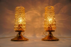 Pair of Bubble Glass Table Lamps by Helena Tynell, 1960s