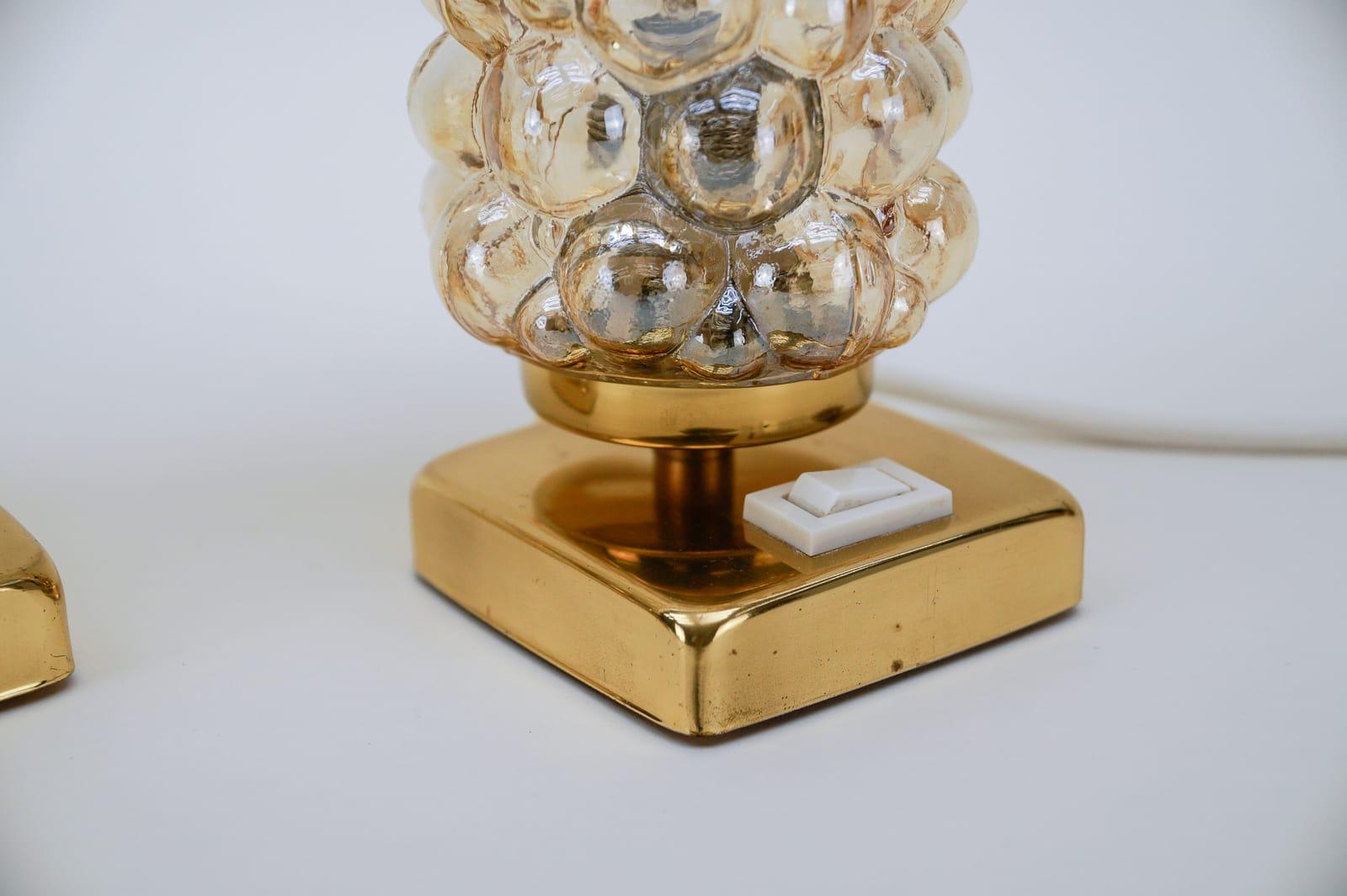 vintage bubble glass lamp