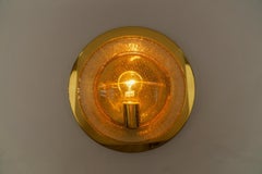 Pair of Bubble Glass Wall Lamps by Hillebrand, Germany, 1960s