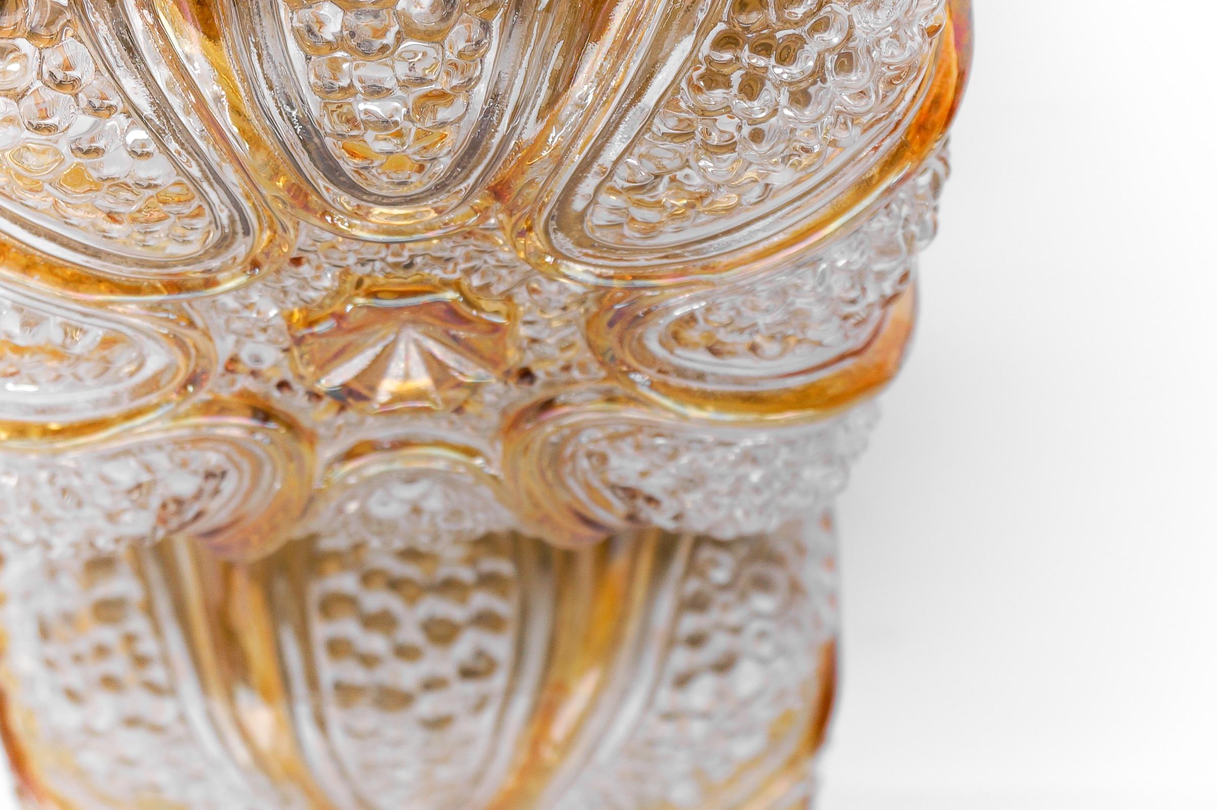 Pair of Bubble Glass Wall Lamps or Flush Mounts, 1960s Limburg For Sale 10