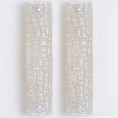Pair of Bubble Glass Wall Light Fixtures, Germany, 1960